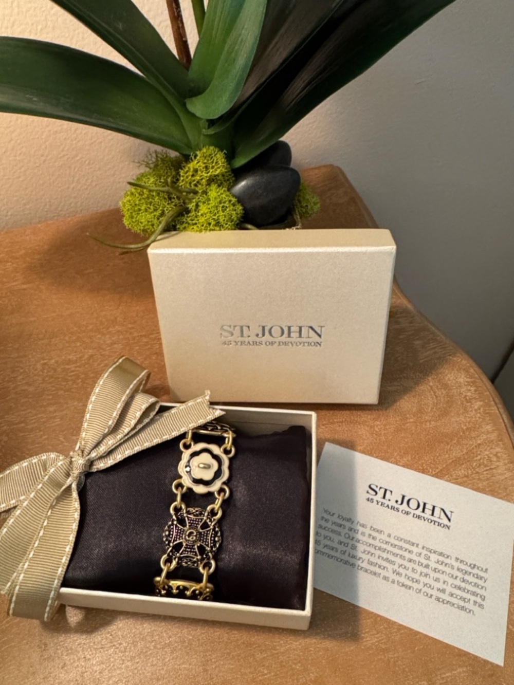 New in Box, St John Commemorative 45 year bracelet.